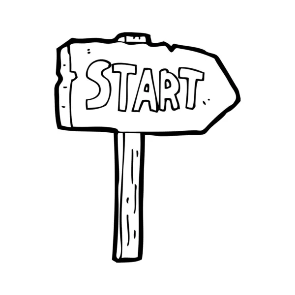 Start sign — Stock Vector