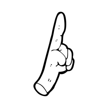 işaret eden bir ele