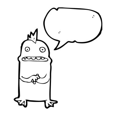 endişeli bataklık canavarı