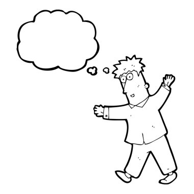 yürümeye ve konuşmaya mutlu bir adam