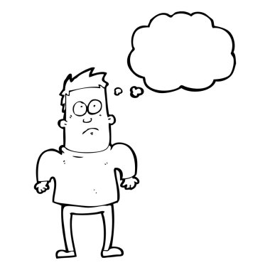 omuzlarında shrugging adam