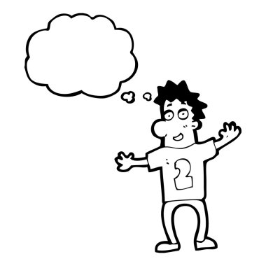 2 numara ile gömlek giymiş adam