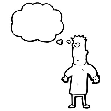 omuzlarında shrugging adam