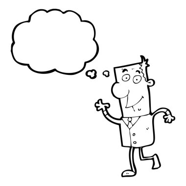 Kahverengi elbiseli adam sallayarak