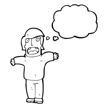 omuzlarında shrugging adam