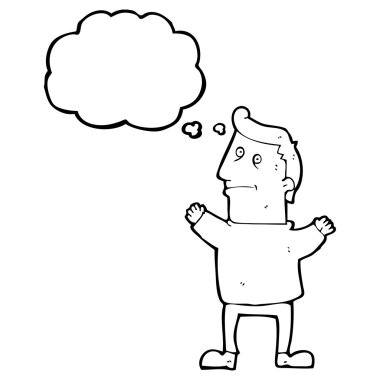 mutlu bir adam ile konuşma balonu