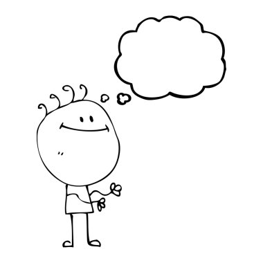 konuşma balonu çocukla doodle