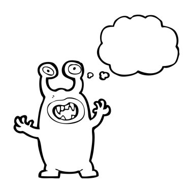 canavar ile konuşma balonu