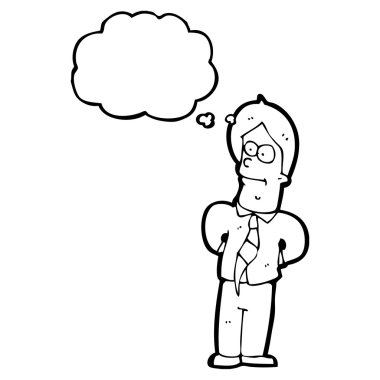 mantıklı bir adam ile konuşma balonu