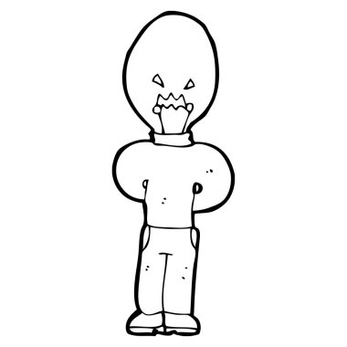 ampul kafa adam ile konuşma balonu