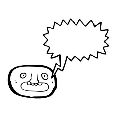 bağıran çirkin yüzünü işareti