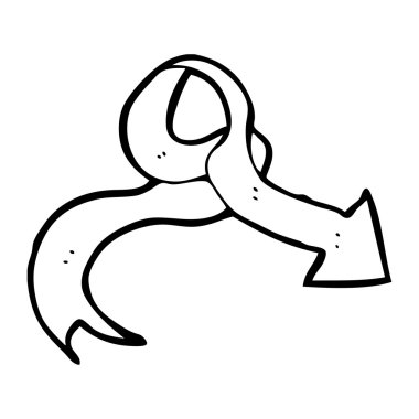 işaret eden ok ile yay