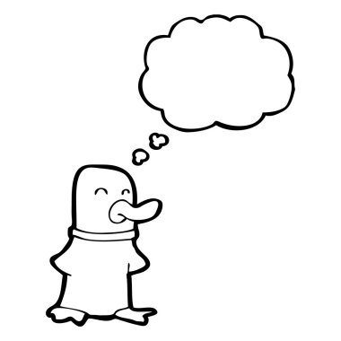 düşünce balonu ile ördek