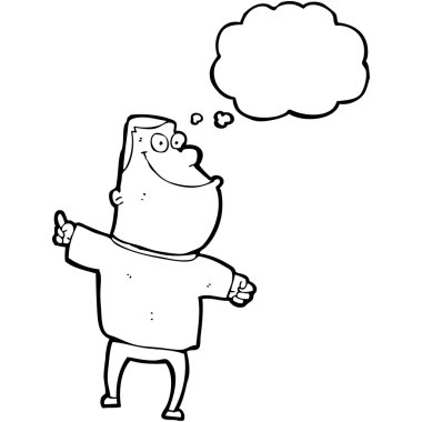 şişman adam ile konuşma balonu