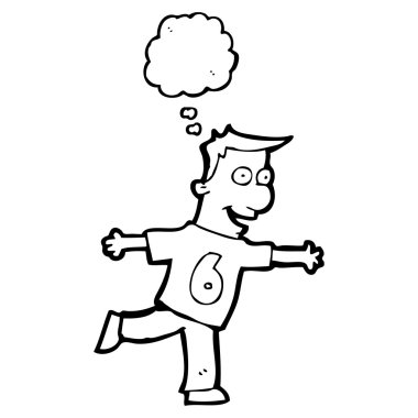 6 numaralı forması çalışan adam