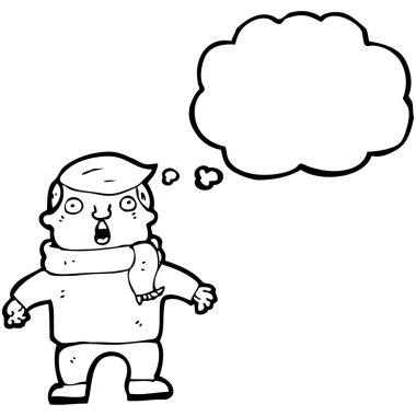 Fularlı hayran çocuk