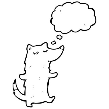 şirin kurt ile konuşma balonu