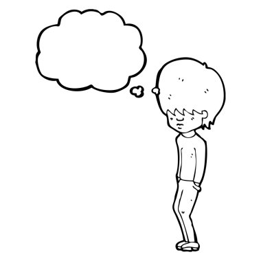 somurtkan genç düşünce balonu ile