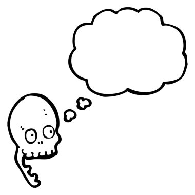 spooky halloween skull