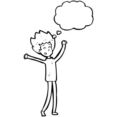 mutlu bir dans eden adam