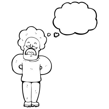 bıyıklı adam bağırıyor