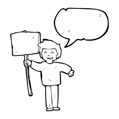 adam boş işareti ile