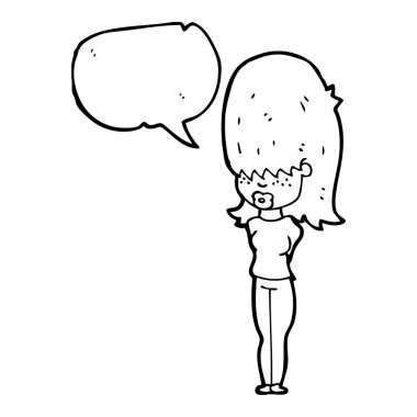 kabarık saçlı teen