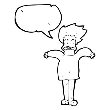 omuzlarında shrugging adam