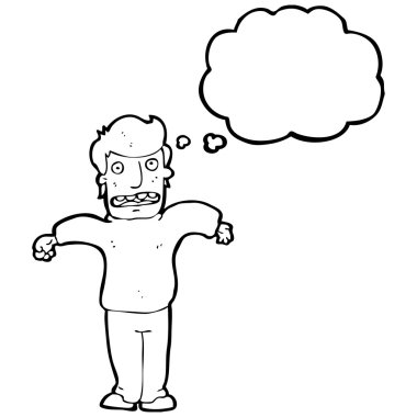 omuzlarında shrugging adam