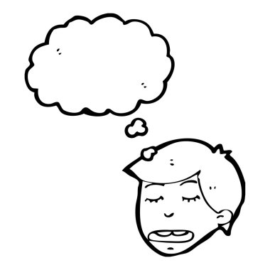 çocukla düşünce balonu