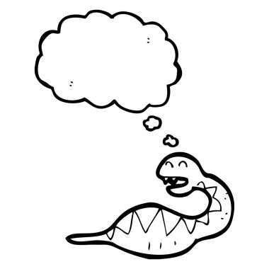 yılanla karnı şişmiş.