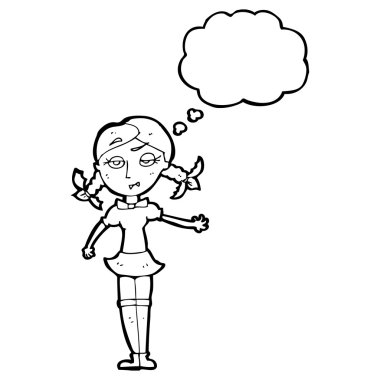 vampir kızla konuşma balonu