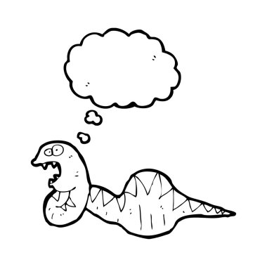 yılanla karnı şişmiş.