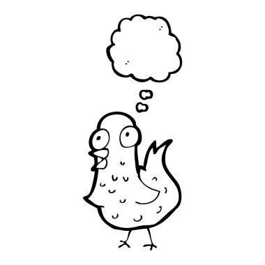 kuş ile düşünce balonu