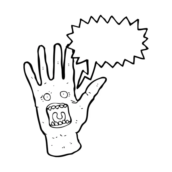 Besatt hand — Stock vektor