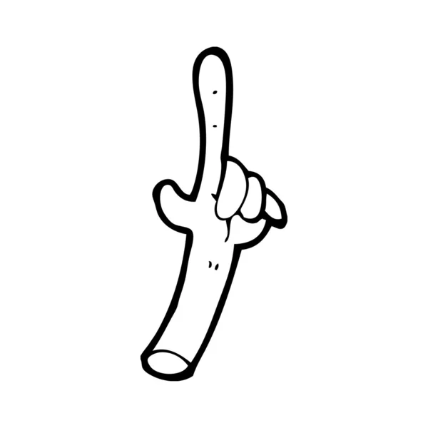 Pointant la main — Image vectorielle
