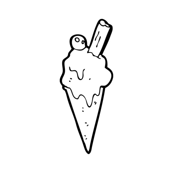 Derretimiento de helado — Vector de stock