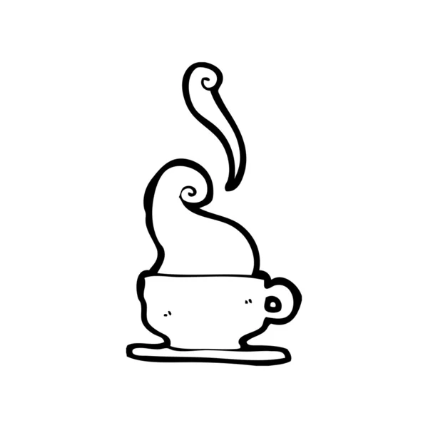 Vapeur tasse de thé chaud — Image vectorielle