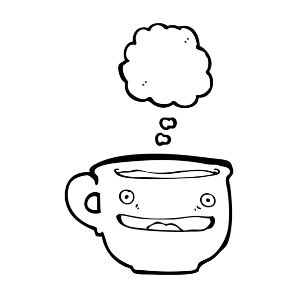 Talking teacup — Stock Vector
