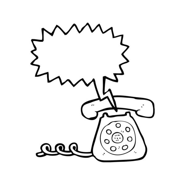 Retro ringing telephone — Stock Vector