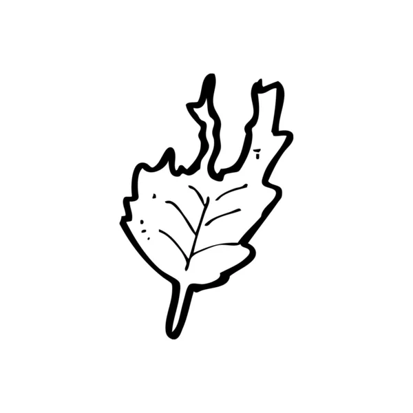引き裂かれた葉 — ストックベクタ