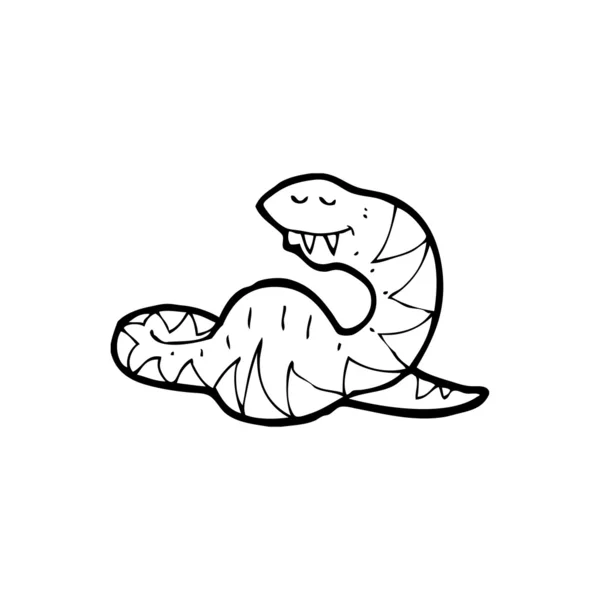 Змія з великим животом — стоковий вектор