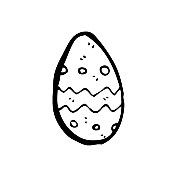 Huevo de Pascua decorado — Vector de stock