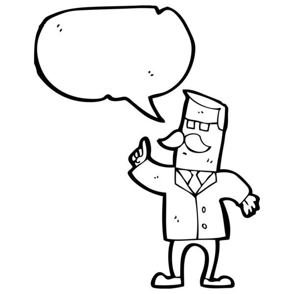 mustache businessman