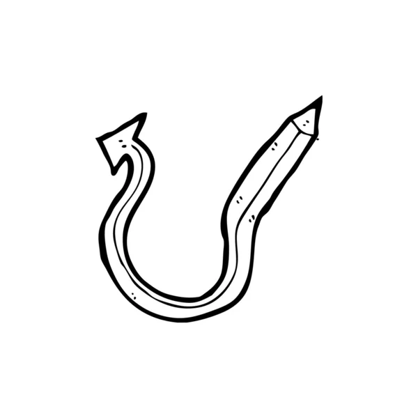 Pencil with arrow — Stock Vector