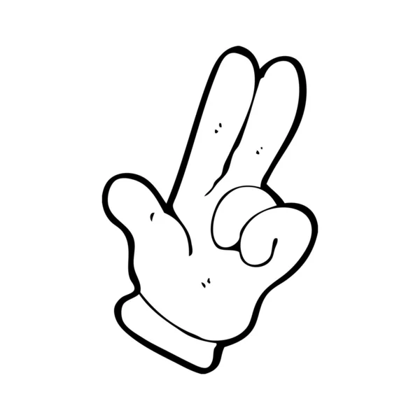 Räkna fingrar hand — Stock vektor
