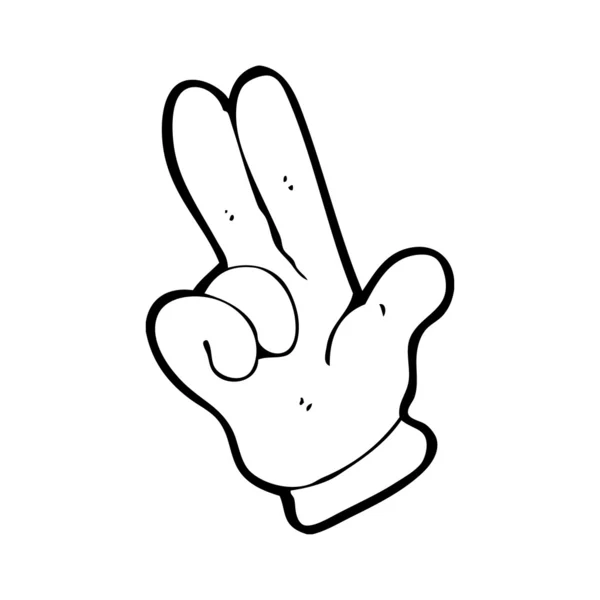 Räkna fingrar hand — Stock vektor
