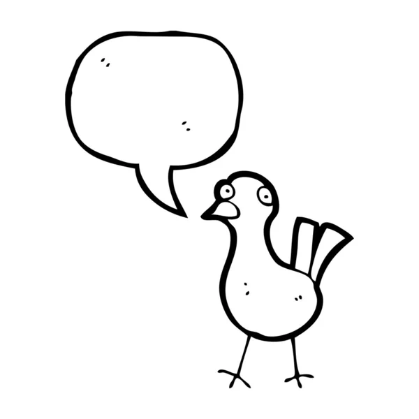 Oiseau parlant — Image vectorielle