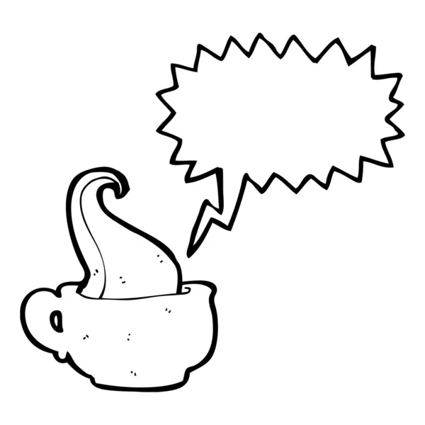 Tentacle in teacup — Stock Vector