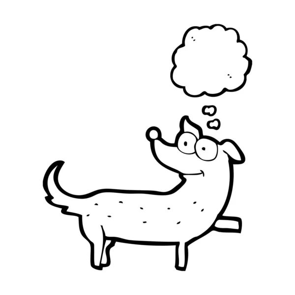 Câine cu balon de vorbire — Vector de stoc